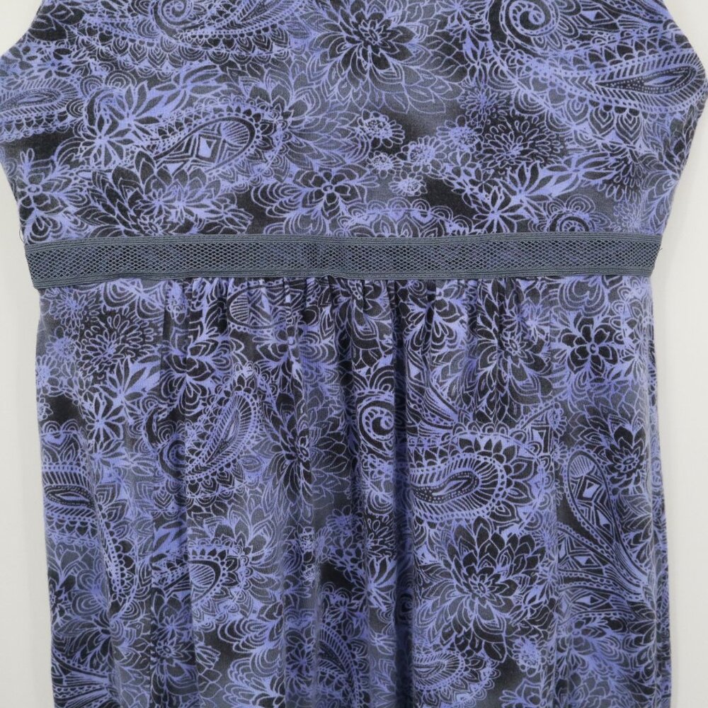 Athleta Paisley Dress Womens S Purple Boho Feminine Active Casual Beach Hippie - Picture 12 of 16